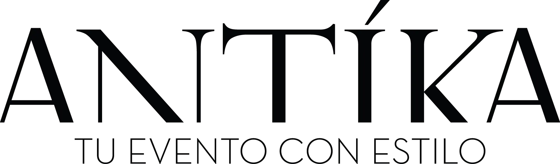 Logo de Antika, mobiliario exclusivo para eventos.